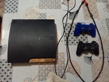 купить playstation 4 в баку: Məhsul: Sony PlayStation 3 (PS3) Slim oyun konsolu komplekti göy pult