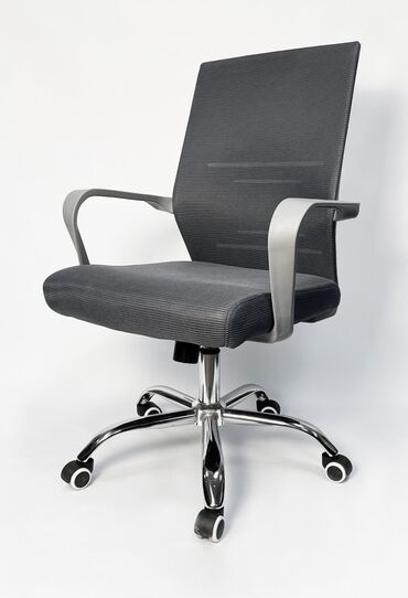 кресло кожаное офисное цена: Офисное кресло, Новый, С колесиками, цвет - Серый, В рассрочку, Бесплатная доставка