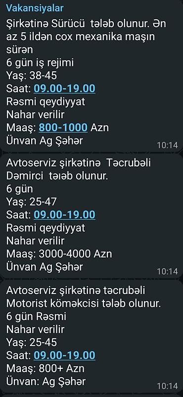 Digər ixtisaslar: Yeni vakansiyalar var — 2