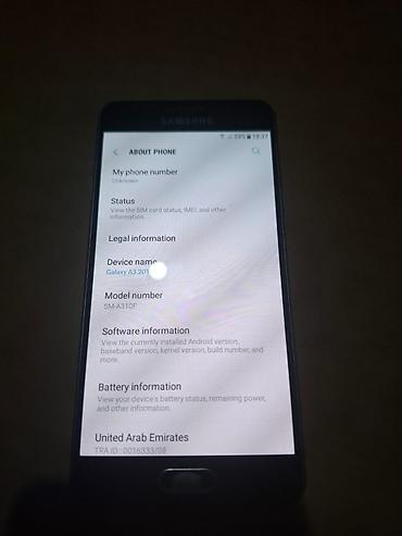 soyuducu islenmis: Samsung Galaxy A3 2016, 16 GB, rəng - Qara — 2