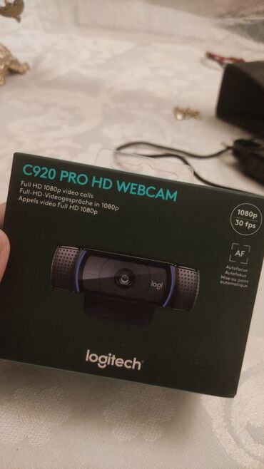 Настольные ПК и рабочие станции: Logitech C920 Pro HD veb-kamera - Full HD 1080p video zəngləri -