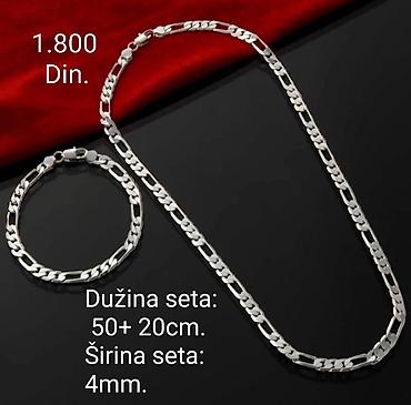 jake boje: Posrebreni setovi nakita za muškarce sa žigom S925.od hirurskog — 2