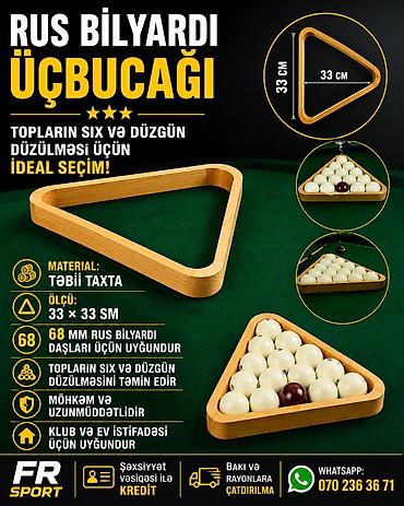 Bilyard masaları: 💥 biylard üçbucağı, üçbucaq bilyard üçün ✅ 7/24 əlaqə saxlaya — 1