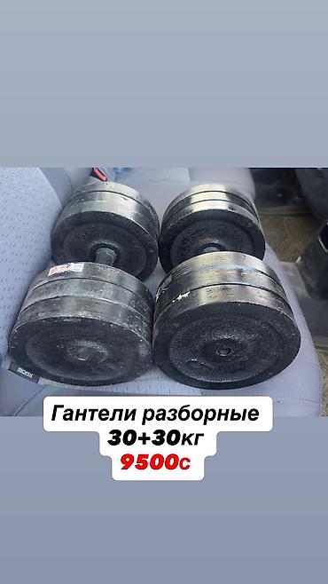 9500с 9000с 8000с Гантели со скидкой разборные 30+30кг 9500 28+28кг