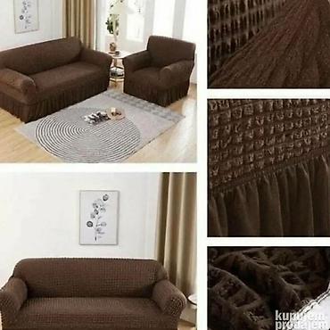 Prekrivači za nameštaj: Set rastegljivih navlaka sa karnerima – trosed, dvosed i fotelja — 9