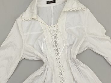 białe bluzki z wiazaniem pod szyja: Блуза жіноча, XS, стан - Дуже гарний