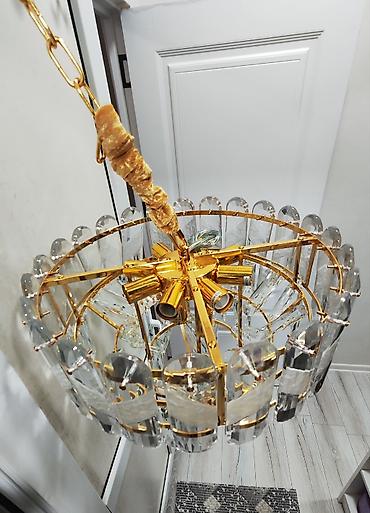 tort ucun samlar: Çılçıraq, 6 lampa, Metal — 4