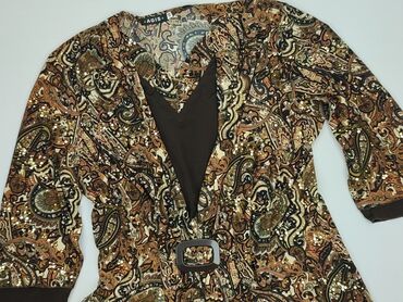 bluzki w geometryczne wzory: Women`s tunic, size 4XL (EU 48)