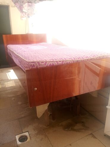 islenmis carpayilar: Б/у, Односпальная кровать, Без подьемного механизма, С матрасом, Без выдвижных ящиков, Азербайджан