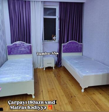 embawood tek carpayi: Təknəfərlik çarpayı, Bazasız, Matras ilə, Siyirməsiz