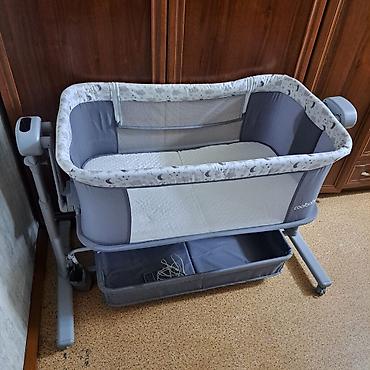 детский лулка: Детская прикроватная колыбель Coolbaby (серый цвет) - Тип — 4