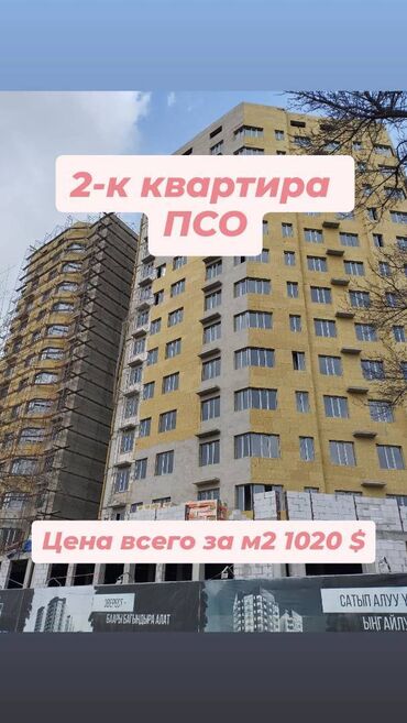 Продажа квартир: 2 комнаты, 74 м², Элитка, 8 этаж, ПСО (под самоотделку)