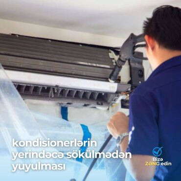 Kondisionerlər: Təmir, Split kondisionerlər, Təmizləmə, Zəmanətlə — 5