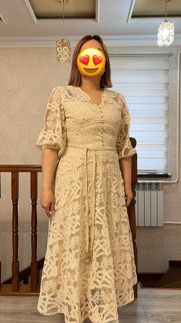 вечернее турецкое платье: Вечернее платье, Длинная модель, С рукавами, XL (EU 42)