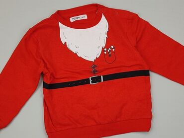 sweterek świąteczny dla niemowlaka: Sweatshirt, Fox&Bunny, 12-18 months, condition - Very good