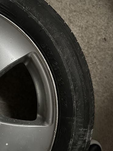 60: Колеса в сборе 215 / 60 / R 16, Лето, Б/у, Запаска, Легковые, Литые, отверстий - 5 — 5