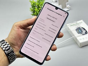 a35 samsung: Samsung Galaxy A33 5G, Б/у, 128 ГБ, цвет - Голубой, 2 SIM — 5