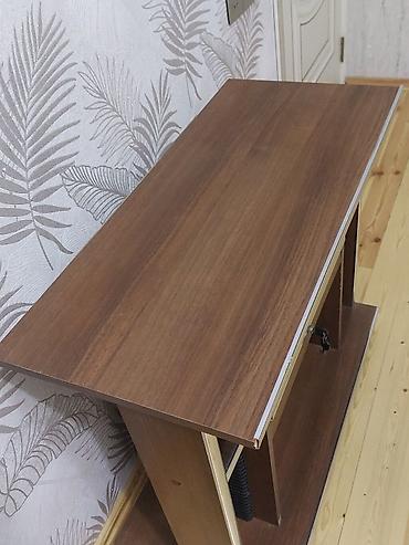 kicik tv: TV üçün stol/stand - Material: laminat ağac panel və metal rqafik — 4