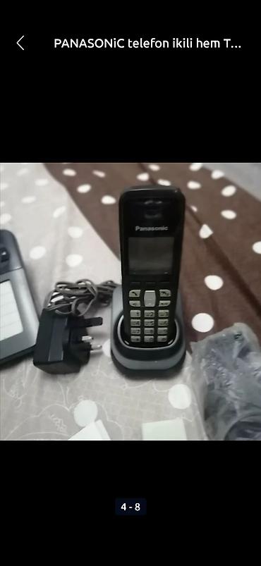 Stasionar telefonlar: PANASONiC telefon ikili hem TOKLA hem toksuz isleyir tep teze — 5