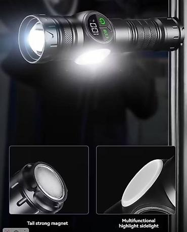 Другое для спорта и отдыха: Многофункциональный перезаряжаемый фонарь с коробкой из пластика — 8