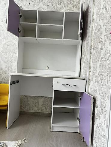 бу стенка: Компьютерный стол, Б/у, С полками — 2