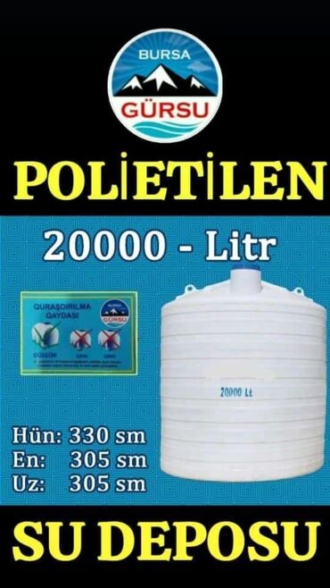 su cenləri: Bak, Plastik, Yeni, Ünvandan götürmə