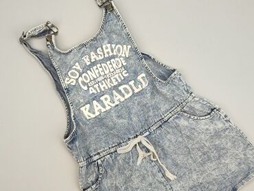 spodnie materiałowe w kwiaty: Dungarees for women, S (EU 36)