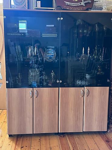 madeyra mebel stol stul: Qonaq otağı üçün, İşlənmiş, Açılmayan, Dördbucaq masa, 6 stul — 2