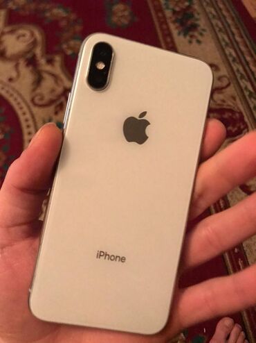 Apple iPhone: IPhone X, 64 GB, Ağ, Simsiz şarj, Face ID