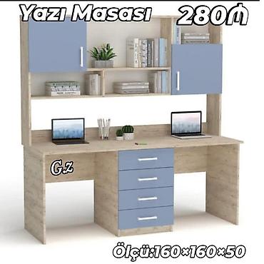 tel masa: Yazı masası – funksional iş-güc üçün ideal həll. - Üst modul: iki — 1