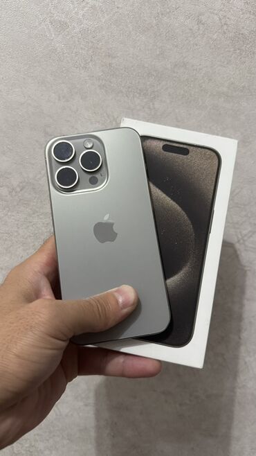 сколько стоит айфон 15 бишкек: IPhone 15 Pro, Колдонулган, 256 ГБ, Natural Titanium, Куту, 92 %