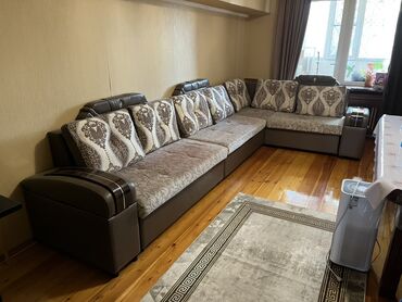 угловой диван большой: Модульный диван, Б/у