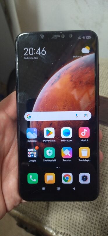 telfonlar tap.az: Xiaomi Redmi 6 Pro, 32 ГБ, цвет - Черный, 
 Отпечаток пальца