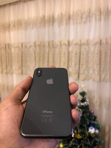 Apple iPhone: IPhone X, 64 GB, Jet Black, Face ID, Sənədlərlə