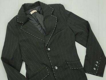 Blazer, jacket, 2XS (EU 32), stan - Dobry, wzór - Linia, kolor - Czarny