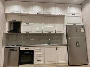 Sifarişlə mətbəx mebeli: Sifarişlə mətbəx dəsti, Özü çəkən petlələr, Mat laminat, Kredit yoxdur, Pulsuz çatdırılma — 14