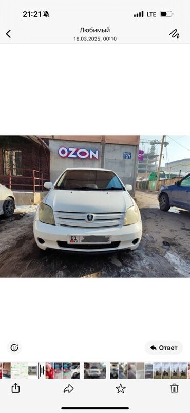 Toyota: Toyota ist: 2004 г., 1.3 л, Автомат, Бензин, Хэтчбэк