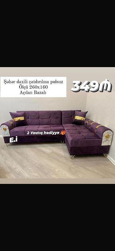 Мебель: Künc divan – açılan bazalı - Ölçü: 260x160 sm - Şəhər daxili — 1