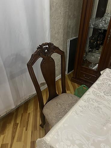 madeyra mebel stol stul: Klassik yemək otağı mebeli dəsti Tərkib: - 1 ədəd massiv ağacdan düz — 2