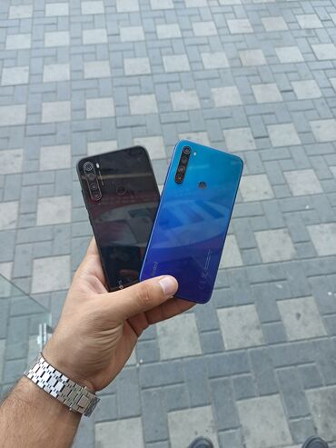 xiaomi telefonları: Xiaomi Redmi Note 8, 64 GB, rəng - Göy, 
 Düyməli, Barmaq izi, İki sim kartlı