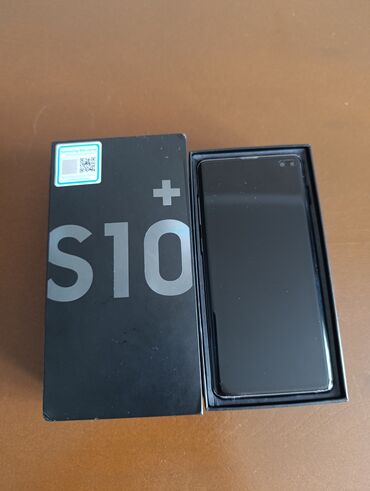 чехлы xs: Samsung Galaxy S10 Plus, Колдонулган, 128 ГБ, түсү - Кара