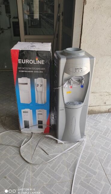 Su üçün kulerlər və dispenserlər: Dispenser su kuleri Euroline Yeni model 2 krantlı 2 nov su verme: isti