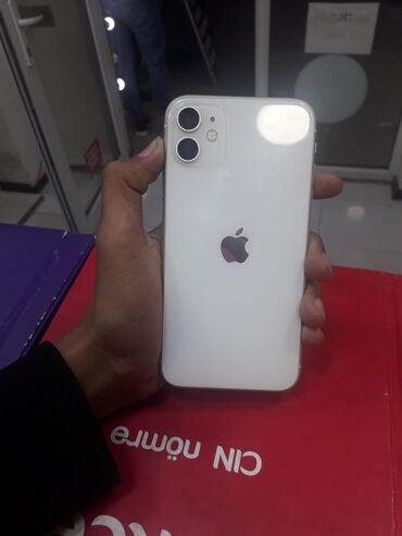 azerbaycan telefon fiyatları iphone: IPhone 11, 64 GB, Ağ, Face ID