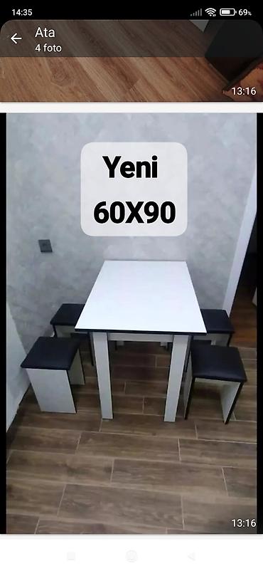tap az masa ve oturacaqlar: 80 azn unvan Qobu catdurma elavə odenisle stullari istediyiz rengde — 1