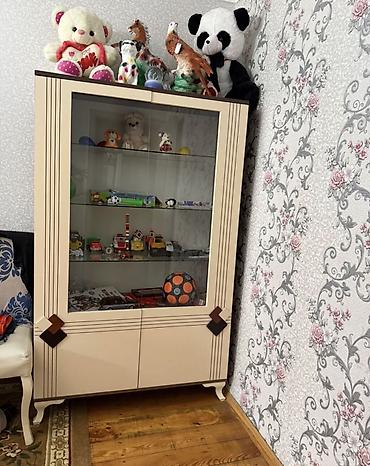 akvarium şkaf: Qonaq otağı üçün şkaf və TV tumbası dəsti - Rəng: krem-bej tonlarda — 1