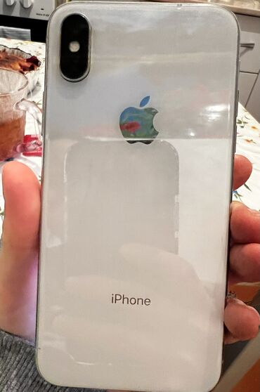 nokia x: IPhone X, Б/у, 64 ГБ, Белый, Защитное стекло, Чехол, 76 %