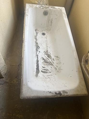 hamam desdi: Akril vanna - Klasik düzbucaqlı forma, dərin və rahat daxili həcm - — 1