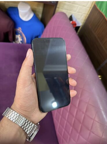 Apple iPhone: IPhone 14, 128 GB, Black Titanium, Zəmanət, Barmaq izi, Face ID