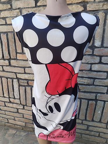 binarni sat: Mini haljina, veličina M – “Minnie Mouse” motiv. - Kroj: mini dužina — 3