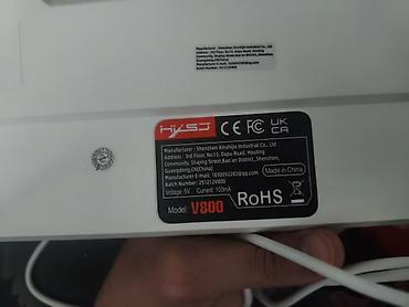 dell nodbuk: Məhsulun adı: HYSG V800 mexaniki klaviatura (USB, RGB işıqlanma) — 8